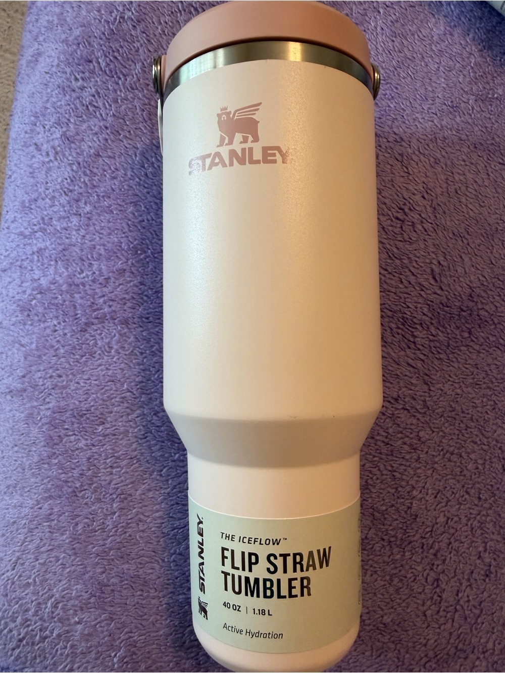 Stanley Iceflow Flip Straw Tumbler 40 oz Rose Quartz